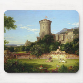 栄光の過去（中世の城跡） （歴史美術） マウスパッド