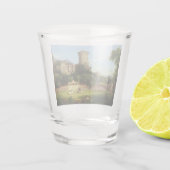 栄光の過去（中世の城） (ヴィンテージアート) ショットグラス (裏面)