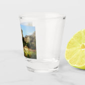 栄光の過去（中世の城） (ヴィンテージアート) ショットグラス (右)