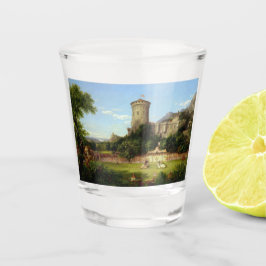 栄光の過去（中世の城） (ヴィンテージアート) ショットグラス