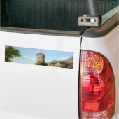 栄光の過去（中世の城） (ヴィンテージアート) バンパーステッカー (トラック上)