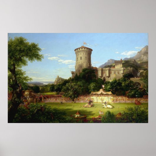 栄光の過去(中世の城) (ヴィンテージアート) ポスター (正面)