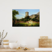 栄光の過去(中世の城) (ヴィンテージアート) ポスター (キッチン)