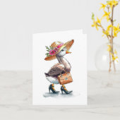 栄光の鵞鳥 カード (黄色い花)