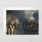 栄光の7つのロボットb ポストカード (正面/裏面)