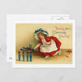 栄光の7月4日グリーティングカード ポストカード (正面/裏面)