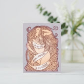 栄光はがき薄紫 ポストカード (スタンド正面)