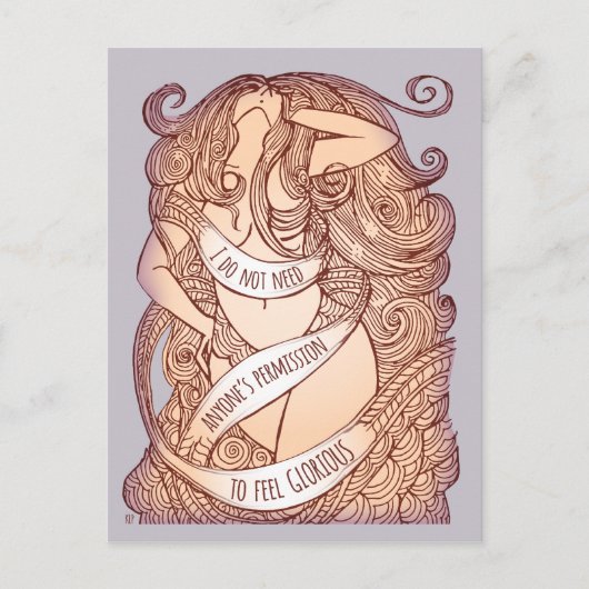 栄光はがき薄紫 ポストカード (正面)