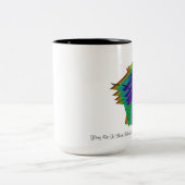 栄光は必要性のためにほしい愛しなさい人にあります ツートーンマグカップ (中央)