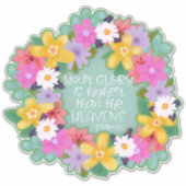 栄光は詩篇より高い天国 シール (正面)