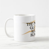 栄光への道は常に険しい – 感動的 コーヒーマグカップ (左)