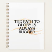 栄光への道は常に険しい – 感動的 プランナー手帳 (正面)