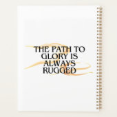 栄光への道は常に険しい – 感動的 プランナー手帳 (裏面)