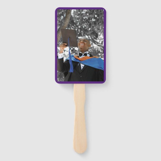 栄光を目指して卒業する卒業写真 ハンドファン (裏面)