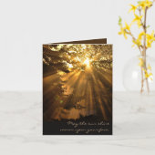 『栄光感動的の夕日』 カード (黄色い花)