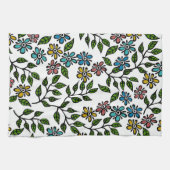 栄光数々の色フローラキッチンティータオル キッチンタオル (横)