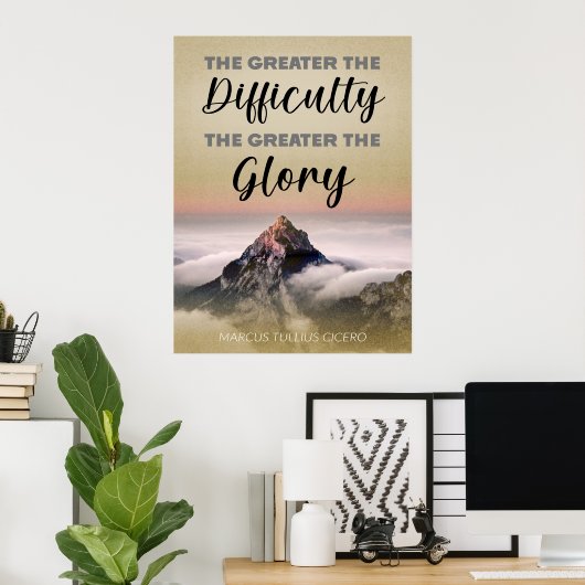 栄光素晴らしの難素晴らししさ ポスター (ホームオフィス)