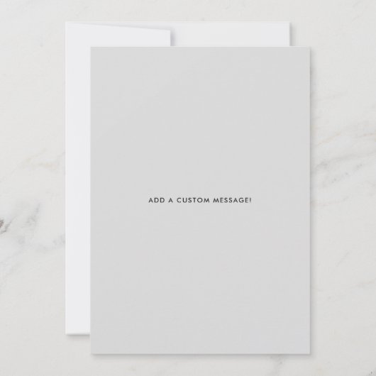 栄誉の男 | スクリプトスタイルのカスタムウェディング 招待状 (裏面)