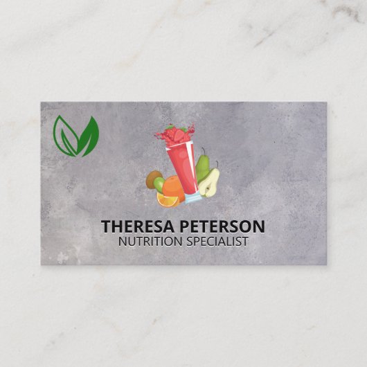 栄養と健康 | スムージー 名刺 (正面)