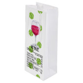 栄養のあるワイン愛好家のためのテニスボール ワインギフトバッグ (正面アングル)