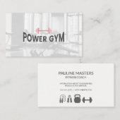 栄養の個人の健康 |フィットネス・トレーナー 予約カード (正面/裏面)