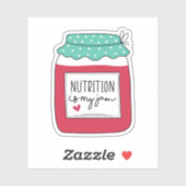 栄養は私のジャム、登録された栄養士ギフト シール (シート)