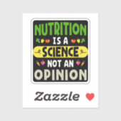 栄養は科学であって意見の栄養士ではない シール (シート)