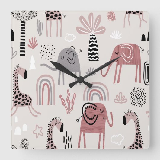 栄養オタクの割引コード オワラの割引コード スクエア壁時計 (正面)