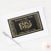 栄養カスタムファクト付きメープルシロップのラベル 長方形シール (封筒)