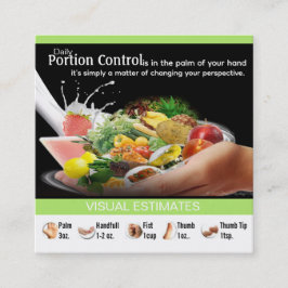 栄養コーチパーソナライズされたングの名刺 スクエア名刺