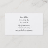 栄養コーチフィットネストレーナーヘルシーフードダイエット 名刺 (裏面)