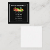 栄養コーチモダンの名刺 スクエア名刺 (正面/裏面)