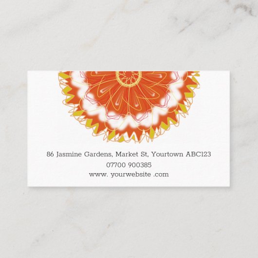 栄養セラピストホリスティック栄養ヘルスQR 名刺 (裏面)