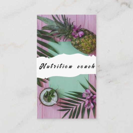 栄養セラピスト健康と健康 名刺 (正面)