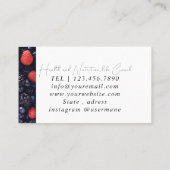 栄養セラピスト健康と健康 名刺 (裏面)