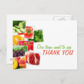 栄養チーム感謝のフィードバックポストカード ポストカード (正面/裏面)