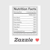 栄養ファクトカスタムラベル シール (シート)