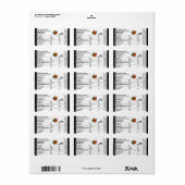 栄養ファクト住所 シールとメープルリーフ ラベル (フルシート)