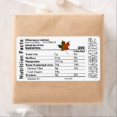 栄養ファクト小さなラベルとメープルリーフ ラベル (インサイチュ)