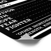 栄養ファクト白血病認識度リボン ポスター (角)