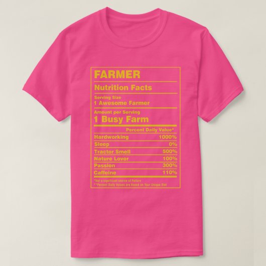 栄養ファクト農家 Tシャツ (デザイン正面)