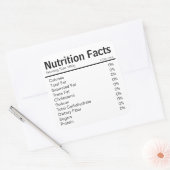 栄養ファクト食品ラベル スクエアシール (封筒)