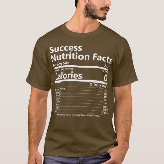 栄養事実成功の動機やる気を起こさせる Tシャツ