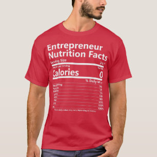 栄養事実起業家成功動機 Tシャツ