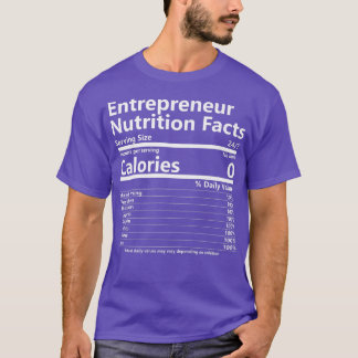 栄養事実起業家成功動機 Tシャツ