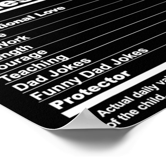 栄養事実 ポスター (角)