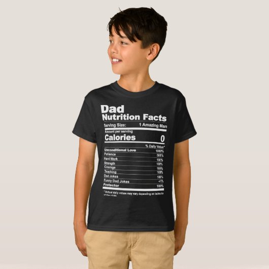 栄養事実 Tシャツ (正面フル)