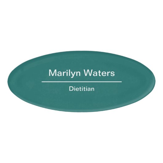 栄養士および栄養士 名札 (正面)