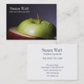 栄養士によってスライスされるAppleの名刺 名刺 (正面/裏面)