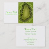 栄養士のキーウィの名刺 名刺 (正面/裏面)